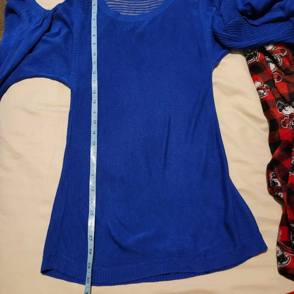 bebe blue knitted top - Picture 7 of 8